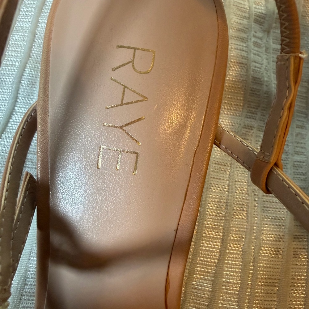 RAYE Women's Nude Strappy Heels, Size 8 - Picture 3 of 15